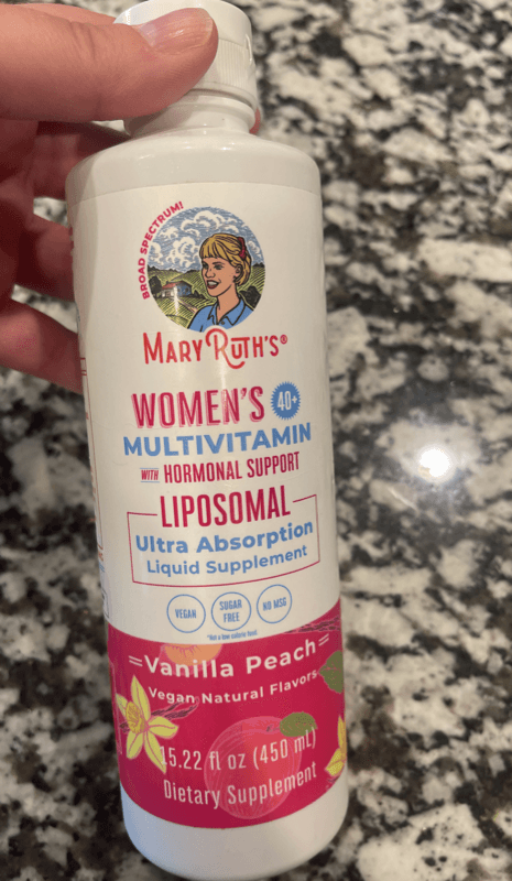 Mary Ruth'S Women'S 40+ Multivitamin With Hormonal Support Liposomal Vanilla Peach