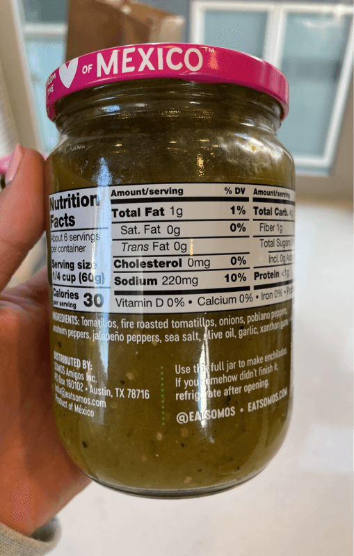 Somos Green Enchilada Sauce Mild