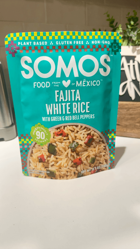 Somos Fajita White Rice With Green & Red Bell Peppers