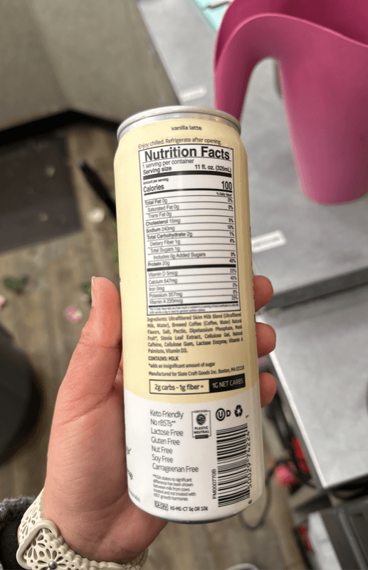 Slate Vanilla Latte Coffee Beverage