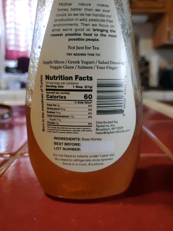 Apiterra Raw Honey Golden Wildflower