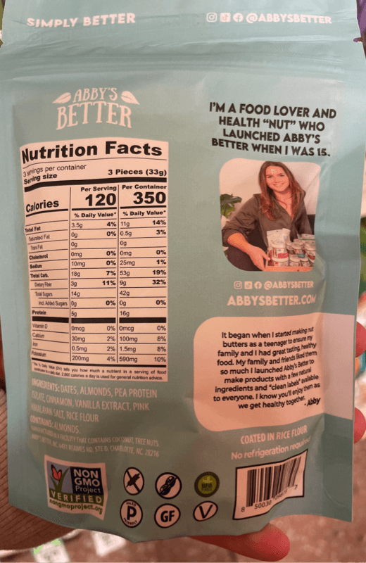 Abby’S Better Cinnamon Roll Almond Nut Butter Bites