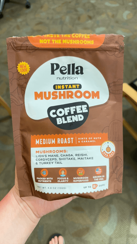 Pella Nutrition Instant Mushroom Coffee Blend Medium Roast
