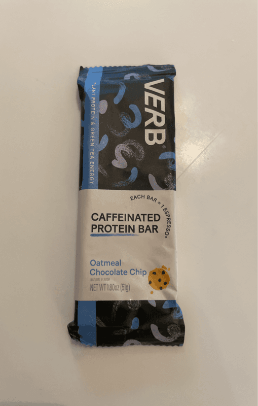 Verb Caffeinated Protein Bar Oatmeal Chocolate Chip