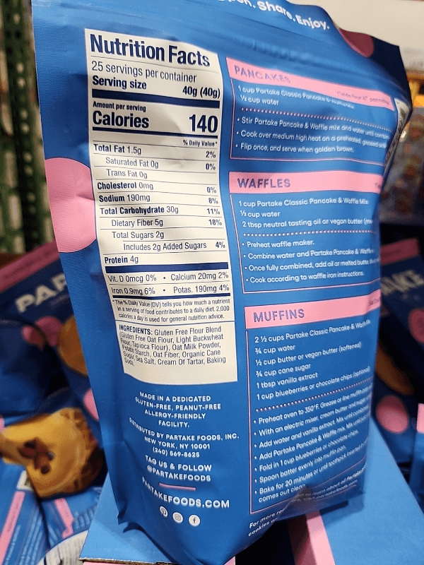 Partake Pancake & Waffle Mix