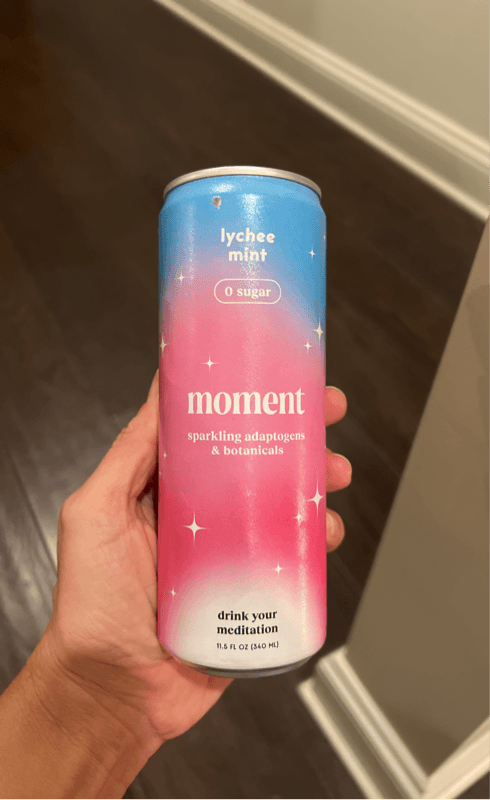 Moment Lychee Mint Sparkling Adaptogens & Botanicals
