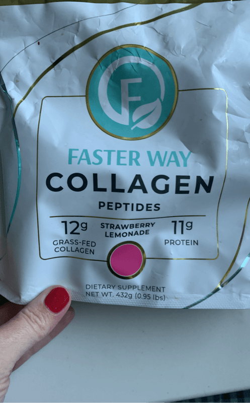 Faster Way Collagen Peptides Strawberry Lemonade Dietary Supplement