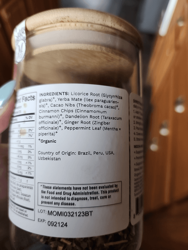 Megan & Co Mocha Mint Tea Blend Dietary Supplement