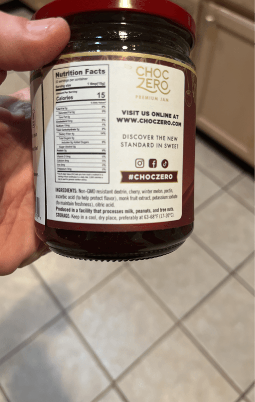 Choc Zero Black Cherry Jam Style