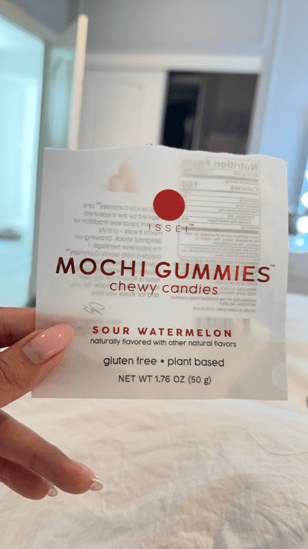 Issei Mochi Gummies Sour Watermelon Chewy Candies