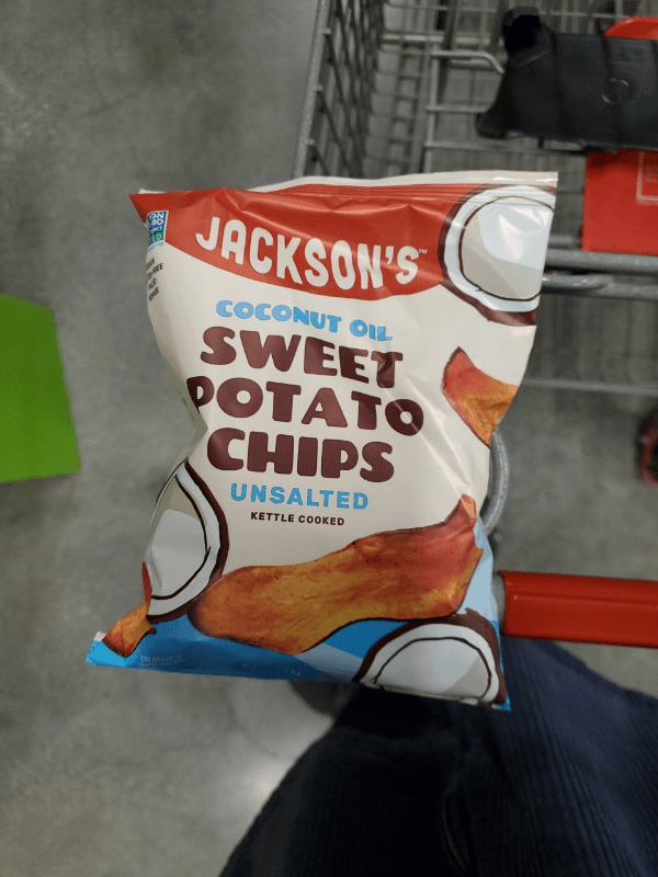 Jackson'S Coconut Oil Unsalted Kettle Cooked Sweet Potato Chips