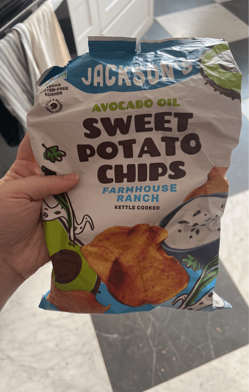 Jackson'S Farmhouse Ranch Sweet Potato Chips, Avocado Oil Flavored