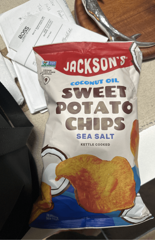 Jackson'S Sea Salt Sweet Potato Chips With Coconut Oil