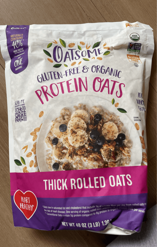 Oatsome Gluten-Free & Organic Protein Oats Thick Rolled Oats