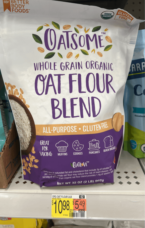 Oatsome Whole Grain Organic Oat Flour Blend