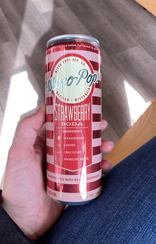 Wisco Pop Strawberry Soda