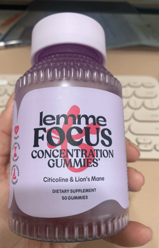 Lemme Focus Concentrate Gummies Citicoline & Lion'S Mane Dietary Supplement