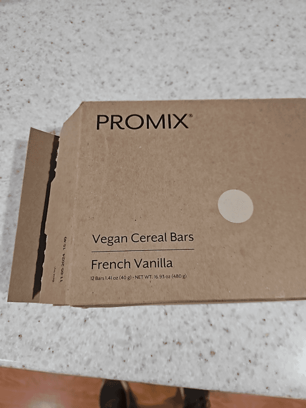 Promix Vegan Cereal Bars French Vanilla