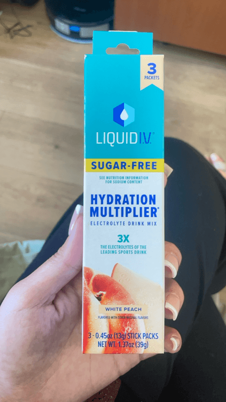 Liquid I.V. Sugar-Free Hydration Multiplier Electrolyte White Peach Drink Mix
