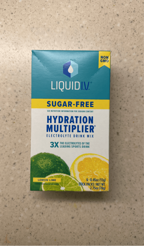 Liquid I.V. Sugar-Free Hydration Multiplier Electrolyte Drink Mix Lemon Lime