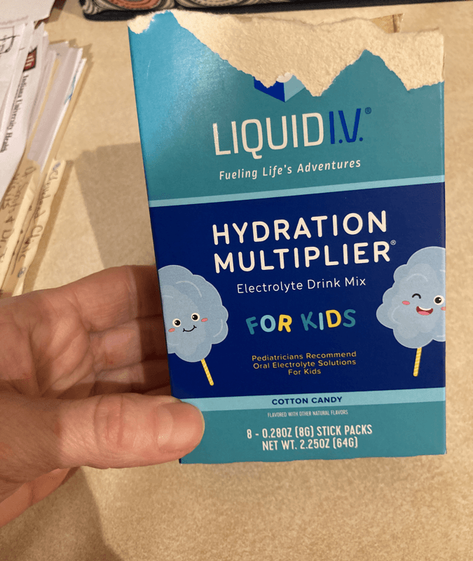 Liquid I.V. Hydration Multiplier Cotton Candy Electrolyte Drink Mix For Kids