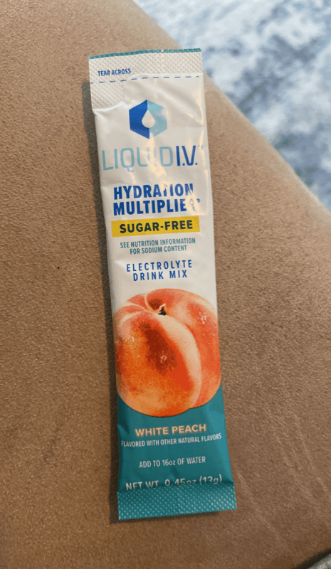 Liquid I.V. White Peach Hydration Multiplier Sugar-Free Electrolyte Drink Mix