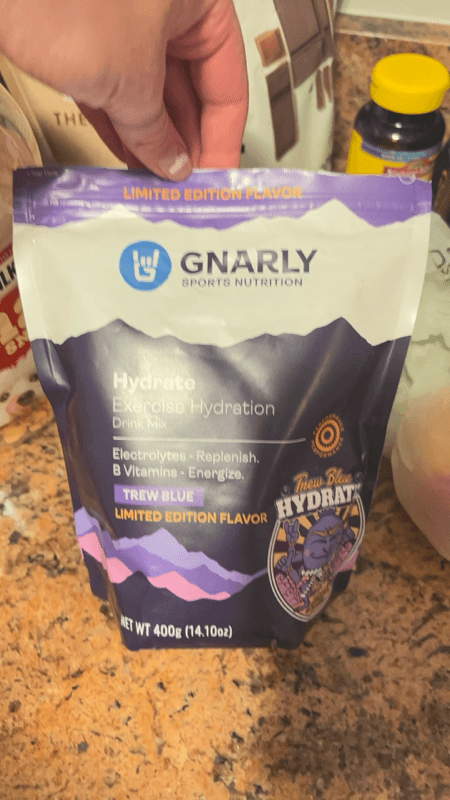 Gnarly Nutrition Hydrate Drink Mix Trew Blue Limited Edition Flavor