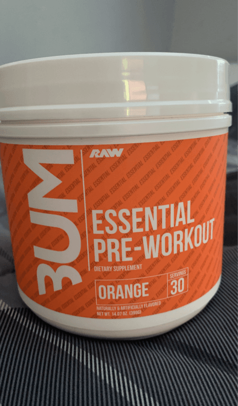Cbum Raw Essential Pre-Workout Orange