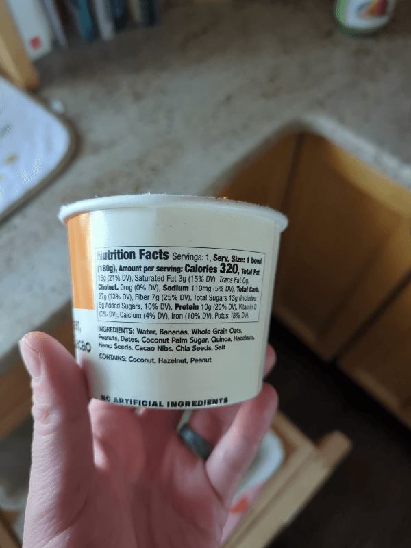 Mosaic Foods Peanut Butter, Banana & Cacao Oats