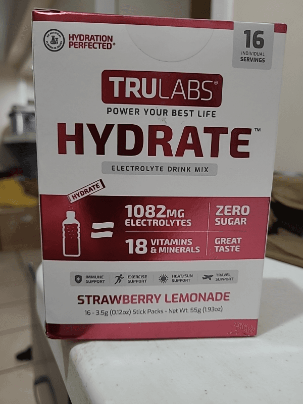 Trulabs Hydrate Electrolyte Drink Mix Strawberry Lemonade