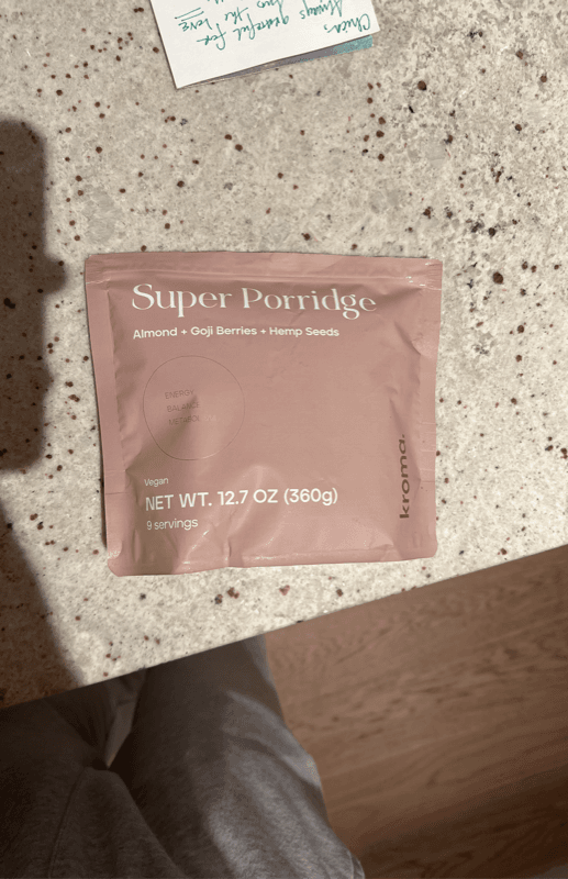 Kroma Super Porridge Almond + Goji Berries + Hamp Seeds