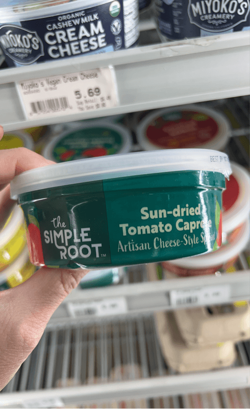The Simple Root Sun-Dried Tomato Caprese Artisan Cheese-Style Spread