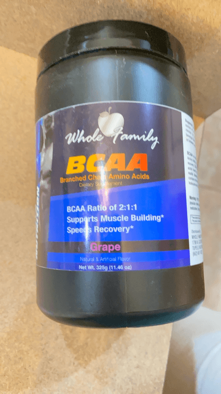 Whole Family Bcaa Branched Chain Amino Acids Grape Flavor