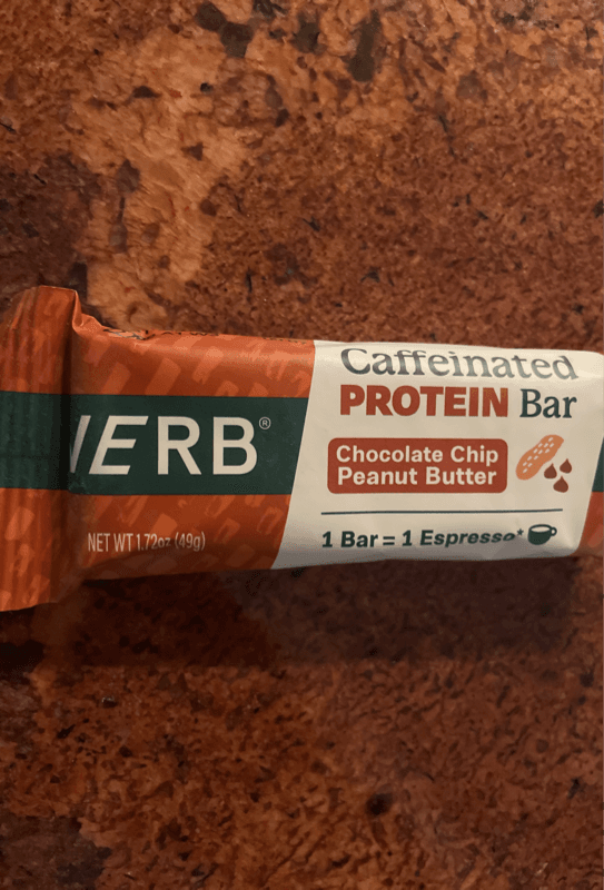 Verb Caffeinated Protein Bar Chocolate Chip Peanut Butter