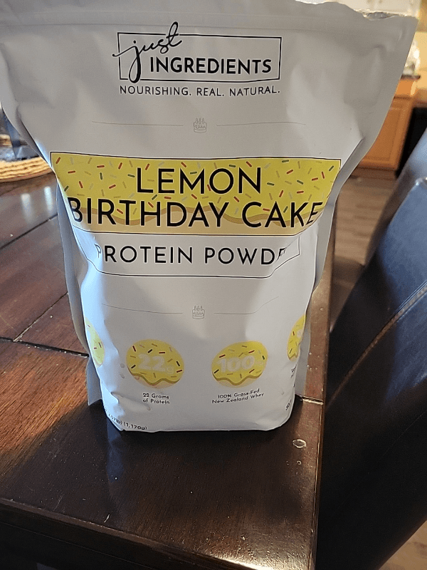 Just Ingredients Lemon Birthday Cake Protein Powder