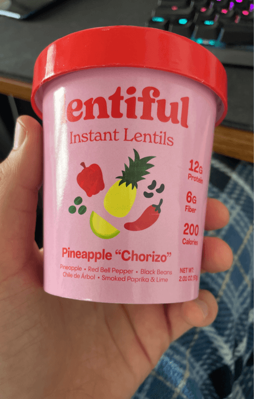 Lentiful Instant Lentils Pineapple “Chorizo”