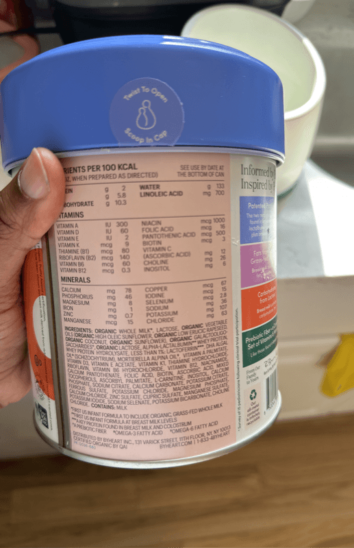 Byheart Whole Nutrition Infant Formula 0-12 Months