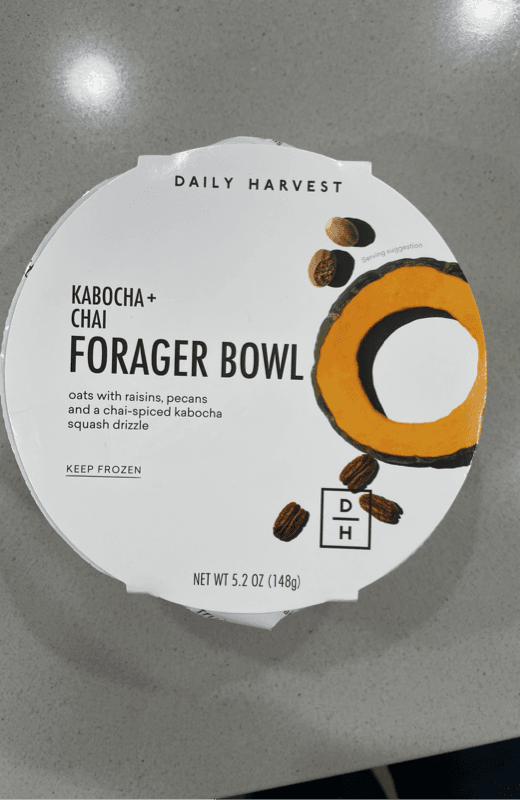 Daily Harvest Kabocha+ Chai Forager Bowl