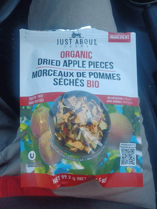 Just About Foods Organic Dried Apple