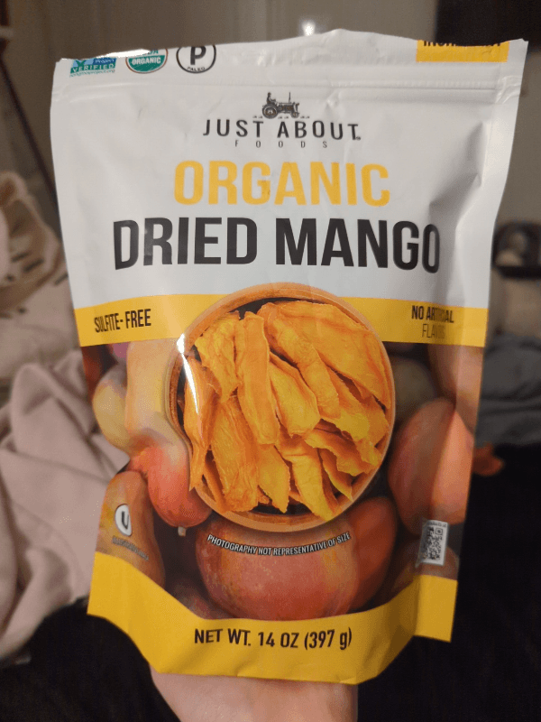 Just About Foods Organic Dried Mango