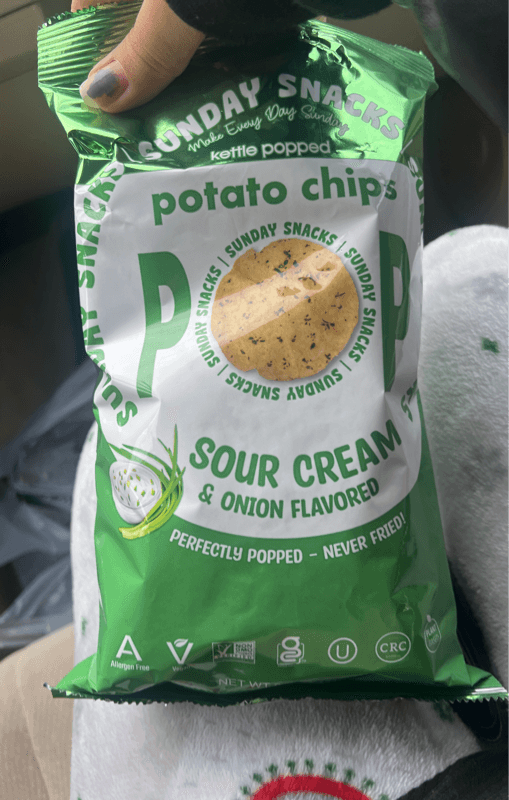 Sunday Snacks Sour Cream & Onion Flavored Pop Potato Chips