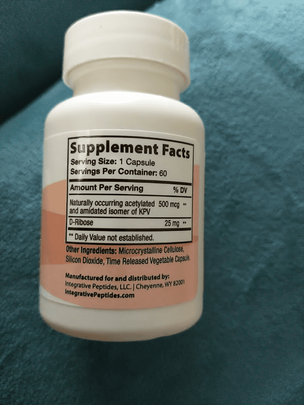 Integrative Peptides Kpv 500Mcg Dietary Supplement 60 Capsules