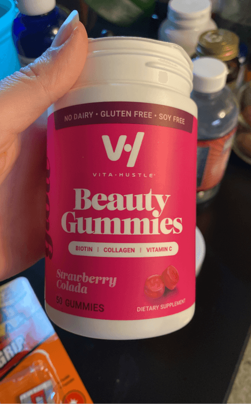 Vitahustle Beauty Collagen Gummies Strawberry Colada