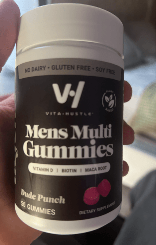 Vitahustle Mens Multi Gummies Dude Punch