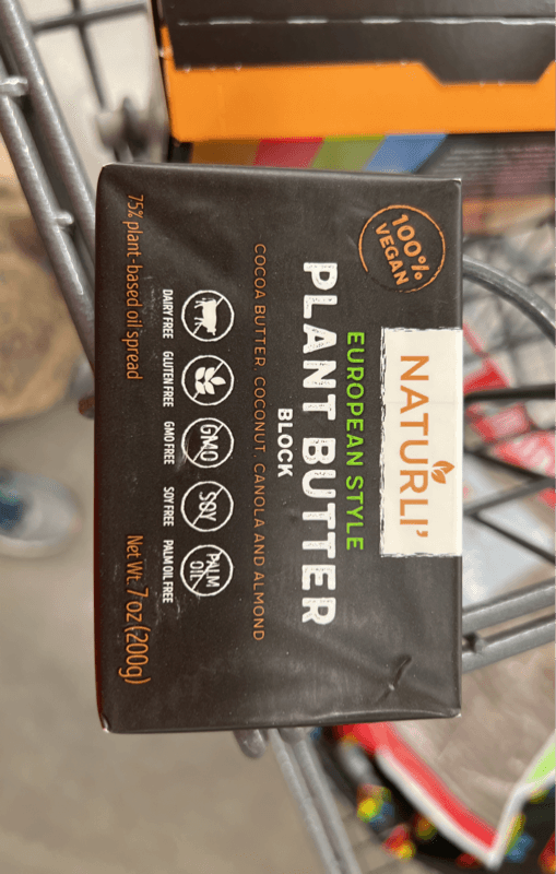 Naturli European Style Plant Butter Block