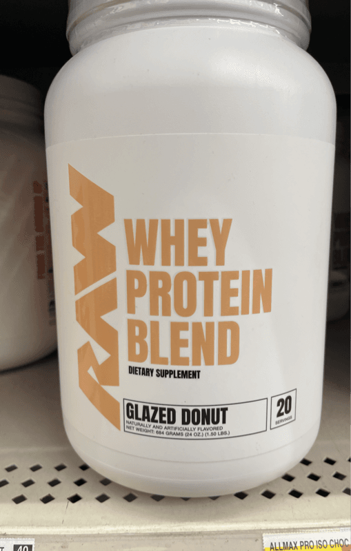 Raw Whey Protein Blend Glazed Donut