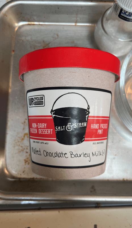 Upcycled Salt & Straw Malted Chocolate Barley Milk Non-Dairy  Dessert