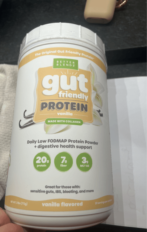 Better Blends Gut Friendly Vanilla Flavored Protein Powder