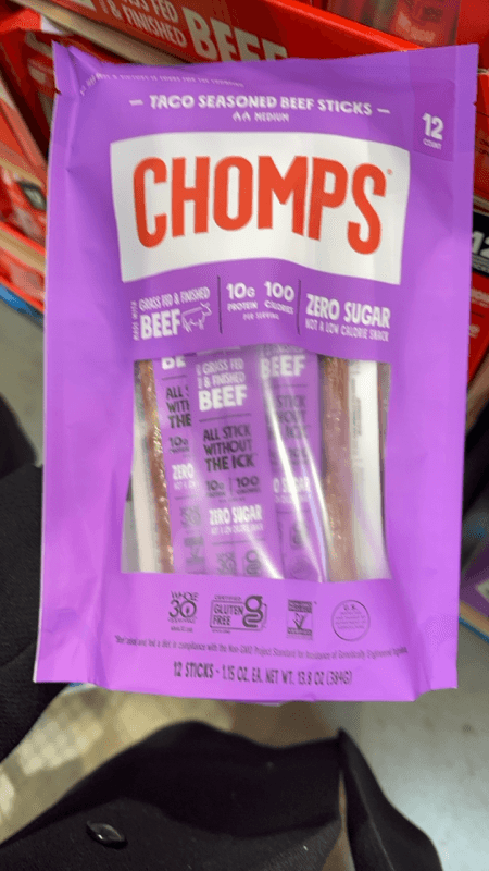 Chomps Taco Seasoned Beef Sticks