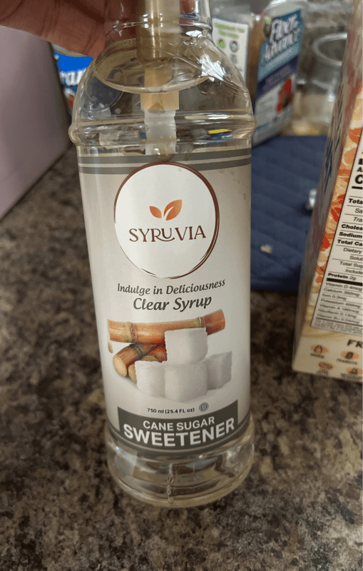Syruvia Clear Syrup Cane Sugar Sweetener